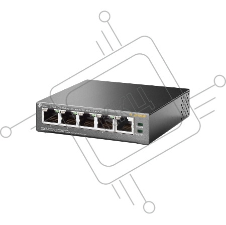 Коммутатор TP-Link SMB TL-SF1005P 5-портовый 10/100 Мбит/с настольный коммутатор с 4 портами PoE 