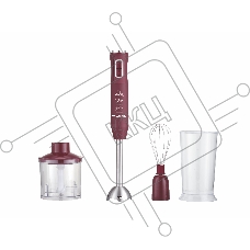 Блендер погружной Willmark WHB-1450PS (500Вт,турбо режим,Soft t, венчик, колка льда, измельч,фиолет)
