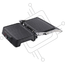 Электрический пресс-гриль Endever Grillmaster 220, серебристый/черный