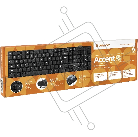 Клавиатура Defender Accent SB-720 Проводная клавиатура
