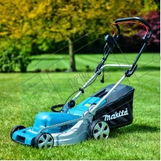 Газонокосилка Makita ELM4121 1600Вт,41см,7уровн,20\75мм,50л,14.5кг,кор,сталь,2Cut,инд заполнения,мульчирование