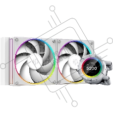 Система водяного охлаждения ID-Cooling SL240 WHITE Soc-AM5/AM4/1151/1200/2066/1700 4-pin 14-30dB Al+Cu 300W LED Ret
