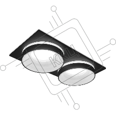 Светильник Ambrella light TN319/2 SBK черный песок GU5.3 182*92*40