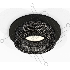 Комплект встраиваемого светильника Ambrella light XC7622021 SBK/BK черный песок/тонированный MR16 GU5.3 (C7622, N7192)