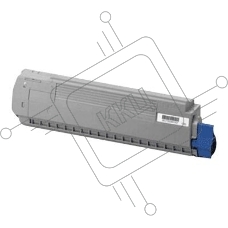 Картридж лазерный Oki MC851/861 голубой 7.3K