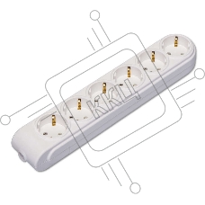 Колодка удлинителя 6-м с заземл. защ. шторки Makel N6210000
