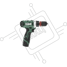 Дрель-шуруповерт Hammer ACD122QC, Аккумуляторная, 12В, 2 АКБ, Кейс