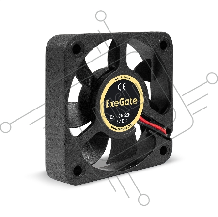 Вентилятор 5В DC ExeGate EX05010S2P-5 (50x50x10 мм, Sleeve bearing (подшипник скольжения), 2pin, 5500RPM, 27dBA)