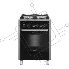 Плита газовая Gefest ПГ 6700-04 черный, конфорок 4 шт, духовка 52 л, 60 см x 85 см x 60 см