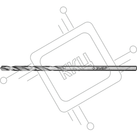Сверло по металлу, ЗУБР ПРОФ-В 1.1х36мм, сталь Р6М5, класс В