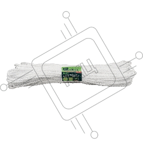 Шнур вязаный полипропиленовый с серд. белый, 4 мм, L20 м, Россия// Сибртех