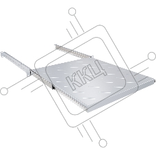 Полка выдвижная NTSS NTSS-MSKB-FS-800 1U нагр.:20кг. 19