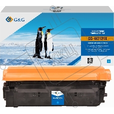 Картридж лазерный G&G GG-W2121X (212X) голубой (10000 стр.) для HP Color LJ M554/M555/578 Enterprise