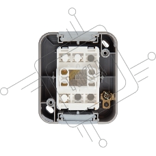 Переключатель проходной Mini OG IP54, о/у, серый KRANZ