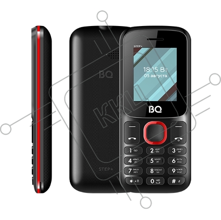 Мобильный телефон BQ 1848 Step+ Red+Black SC6531E, 1, 208MHZ, ThreadX, 32 Mb, 32 Mb, 2G GSM 850/900/1800/1900, Bluetooth V2.1+EDR Экран: 1.77 