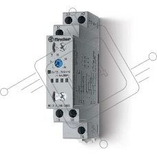 Таймер модульный мультифункциональный (AI DI SW BE CE DE) 12…240В AC/DC 1CO 16А 17.5мм регулировка времени 0.1с…24ч IP20 FINDER 800102400000