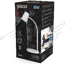 Светильник настольный Qplus модель GTL603 8W 600lm 4000K 170-265V белый диммируемый LED 1/8