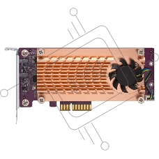 Плата расширения QNAP QM2-2S-220A Dual M.2 22110/2280 SATA SSD expansion card (PCIe Gen2 x2), Low-profile bracket pre-loaded, Low-profile flat and Full-height are bundled (shorter version to support TVS-x82/TS-x77 PCIe slot 2 & slot 3)