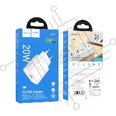 Зарядное устройство Hoco 20Вт, 3А, QC3.0/PD, 1хType-C, C94A, белый, коробка