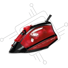 Утюг Centek CT-2355 RED 2500Вт, керамическ подошва, 270мл, паровой удар, самоочистка, капля-стоп