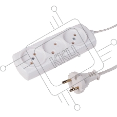 Удлинитель PROconnect STANDARD 3 гнезда, 3 м, 2х0.75 мм² , б/з, белый