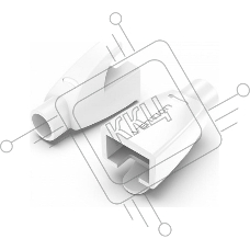 Колпачки изолирующие Vention для разъемов RJ-45 (50шт.) - Белый
