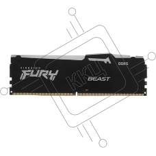 Оперативная память Kingston Fury Beast Black RGB, DDR5, 8GB (1x8GB), 5600MHz, CL36, с радиатором, RGB, черный