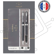 Набор ручек Parker Sonnet (CW2093259) LaqBlack CT M подар.кор. ручка роллер, ручка шариковая