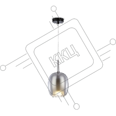 Подвесной светильник Ambrella light LH11123 BK/WH/SM черный/белый/дымчатый E27 max 60W D175*310