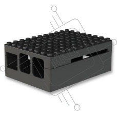 Корпус RA182 black для микрокомпьютера Raspberry Pi 3 ACD Black ABS Plastic Building Block case for Raspberry Pi 3
