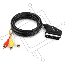 Кабель аудио/видео Gembird 1 x RCA x 3 (male) / 1 x SCART (male), 1.8 м