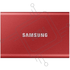 Твердотельный накопитель Samsung SSD 500GB T7, USB Type-C, R/W 1000/1050MB/s, красный