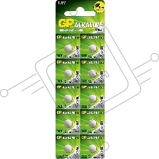 Батарейка GP Alkaline 192 (G3, LR41), алкалиновая, 1 шт., в блистере (отрывной блок), 192-2CY, 4891199015533