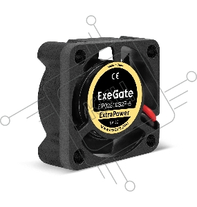 Вентилятор 5В DC ExeGate ExtraPower EP02510S2P-5 (25x25x10 мм, Sleeve bearing (подшипник скольжения), 2pin, 12000RPM, 26dBA)