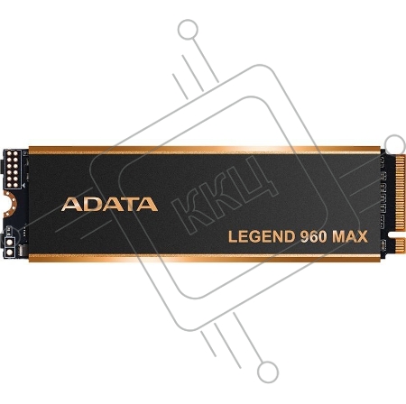 Накопитель SSD ADATA 4Tb LEGEND 960 MAX, M.2(22x80mm), NVMe 1.4, PCIe 4.0 x4, 3D NAND, R/W 7400/6800MB/s, IOPs 700 000/550 000, TBW 3120, DWPD 0.43, with BIG Heat Spreader (5 лет)