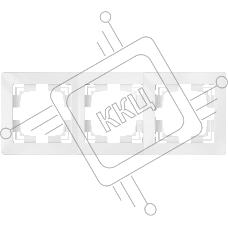Рамка Bylectrica Рамка 3-местная серия УЮТ, белый (ЮЛИГ.735212.281)
