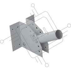 Кронштейн для уличного светильника PSL D40х1.5 JazzWay 5009516