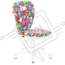 Кресло детское Бюрократ KD-W10 мультиколор маскарад крестовина пластик пластик белый