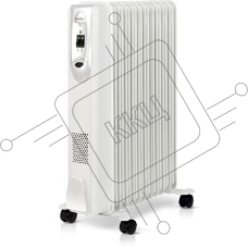 Масляный обогреватель Ballu Comfort BOH/CM-11WDN (11 секций) белый, 2200 Вт, 27 м2, термостат