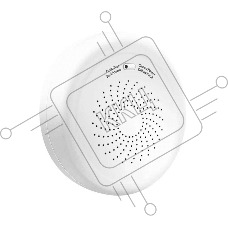 Датчик утечки газа Moes ZigBee Smart Combustible Gas Detector белый модели ZSS-QY-GL-U