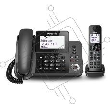 Телефон беспроводной (DECT) Panasonic KX-TGF320RUM серый металлик автооветчик АОН