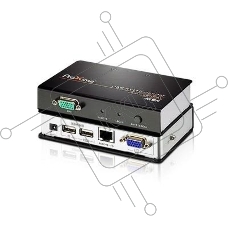 Переключатель ATEN CE700A-D(AT-G) Удлинитель, SVGA+KBD+MOUSE USB ATEN, 150 метр., HD-DB15+USB A-тип, Female, c KVM-шнуром USB 1.8м, Б.П. 220> 5.3V