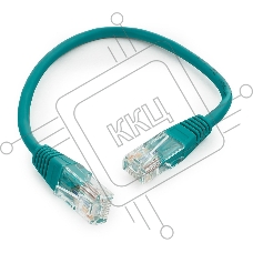 Патч-корд UTP Cablexpert кат.5e 0.25м, литой, многожильный (зелёный)