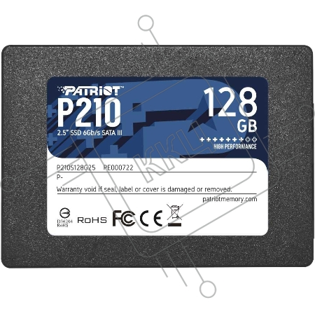 Накопитель SSD Patriot P210 128GB, SATA 2.5