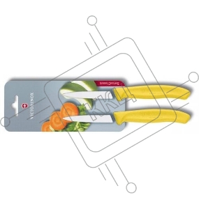 Набор ножей кухон. Victorinox Swiss Classic (6.7606.L118B) компл.:2шт желтый блистер