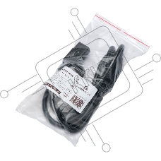 Кабель питания Cablexpert Россия PC-S22-C19-2.5-1.5M, Schuko-C19, 3x2.5мм2, 16A, с заземлением, медь, 1.5м, черный, пакет