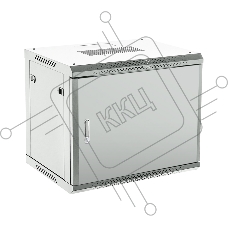 Шкаф коммутационный Rexant настенный 12U 600x600 мм пер. дв. металл серый