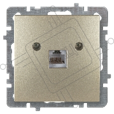 Nilson Механизм роз. 1-местн. компьютерная СУ, (RJ45 САТ5), ТУРАН-АЛЕГРА-ТОР, metallic, золото (24150444)