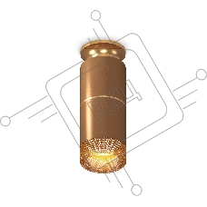 Светильник Ambrella Light XS6304191 SCF/PYG/CF кофе песок/золото желтое полированное/кофе MR16 GU5.3