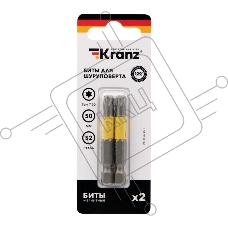 Бита для шуруповерта KRANZ Torx T30х50 мм (2 шт./уп.)